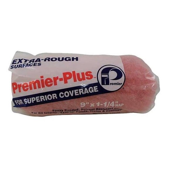 Premier 9" Paint Roller Cover, 1-1/4" Nap, Polyester/Knit 967