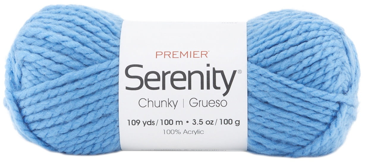 Premier Serenity Chunky Yarn SolidBlue Sky
