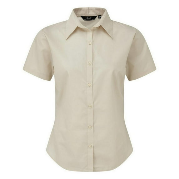 Premier Short Sleeve Poplin Blouse/Plain Work Shirt