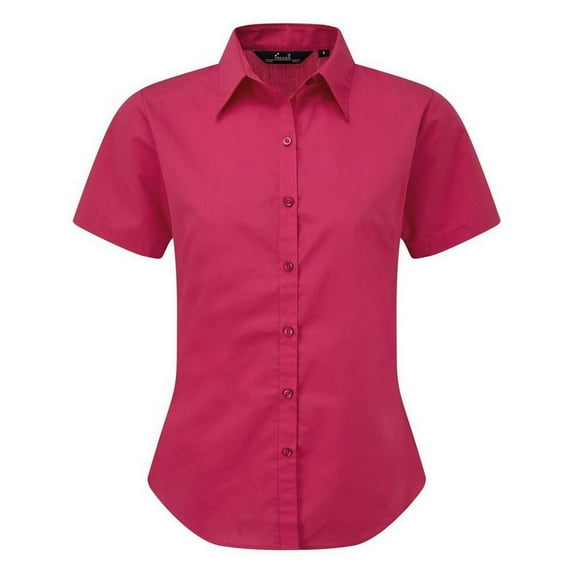 Premier Short Sleeve Poplin Blouse/Plain Work Shirt