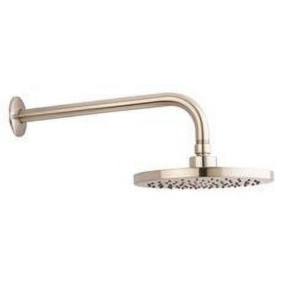 Premier Single Function Round Raincan Showerhead With Stainless Steel Arm And Flange, 8 In., Brushed Nickel Finish
