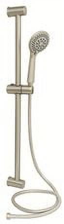 Premier Sliding Bar Shower Set With 5-Function Handheld Shower And 60 In. Stainless Steel Hose, Brushed Nickel