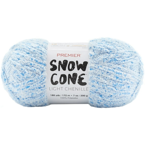 Premier Snow Cone Light Yarn-Blue Raspberry