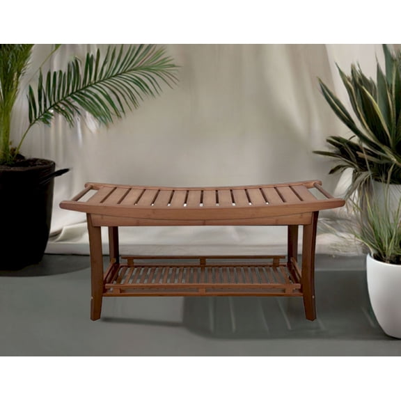 Premier Solid Bamboo 39" Spa Bench