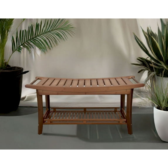 Premier Solid Bamboo 39" Spa Bench