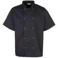 thumbnail image 1 of Premier  Studded Front Short Sleeve Chefs Jacket (Pack of 2), 1 of 4