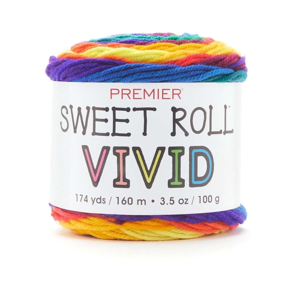 Premier Sweet Roll Vivid Yarn-Primary