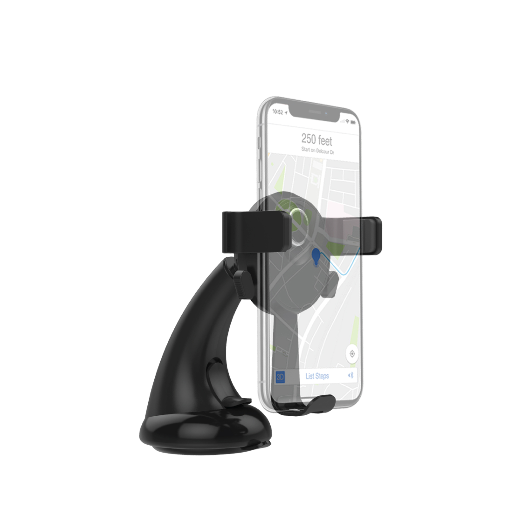 Premier Universal ClickGrip Cell Phone Holder Mount for Dashboards