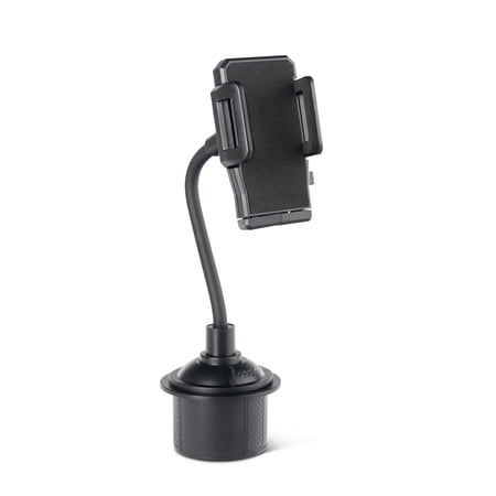 Premier Universal Cup Holder Cell Phone Mount with Flexible Arm for Mobile Devices, Black