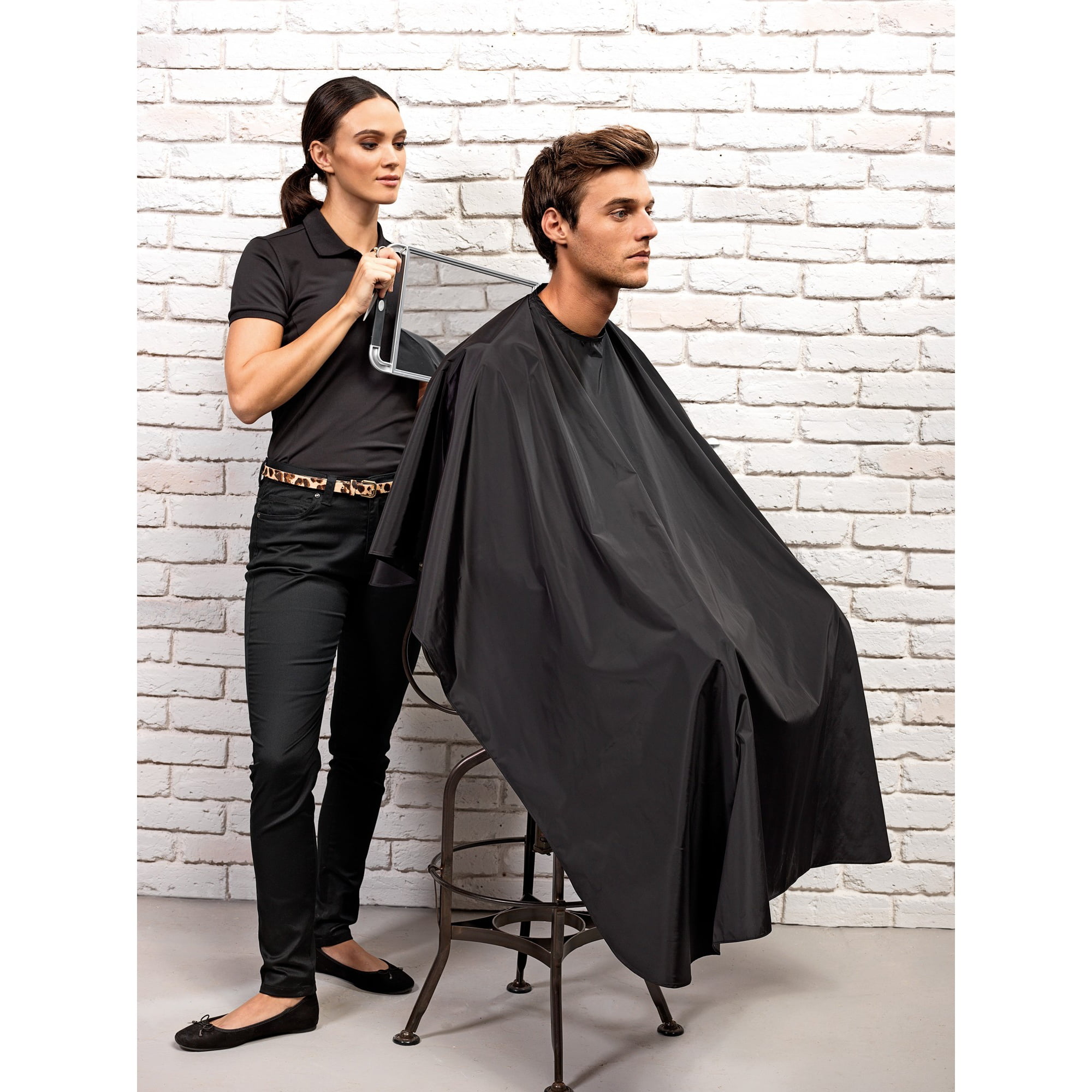 Black Disposable Eco Hairdressing Capes | Big Towel Company