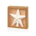 thumbnail image 1 of Premier - White Tree Top Star, Glitter Finish, 20cm, 1 of 1
