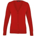 thumbnail image 1 of Premier Womens Button Through Long Sleeve V-neck Knitted Cardigan, 1 of 4
