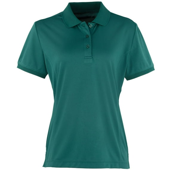 Premier Womens Coolchecker Short Sleeve Pique Polo T-Shirt