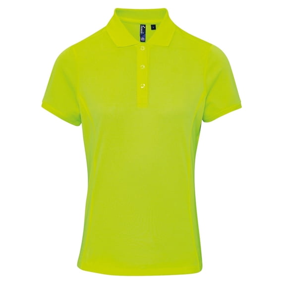 Premier Womens Coolchecker Short Sleeve Pique Polo T-Shirt