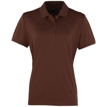 Premier Womens Coolchecker Short Sleeve Pique Polo T-Shirt
