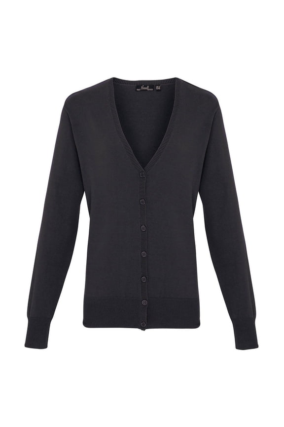 Womens Cotton Acrylic V Neck Cardigan