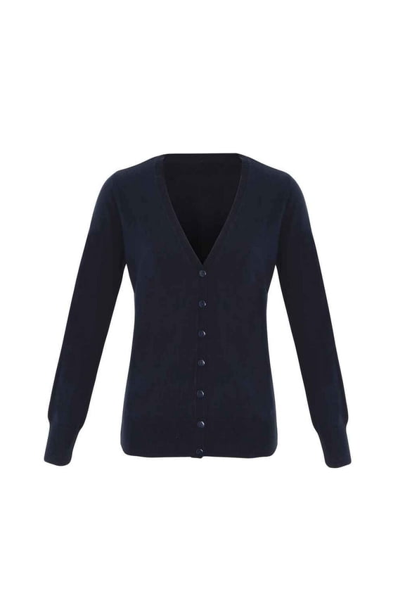 Womens Essential Acrylic V Neck Cardigan