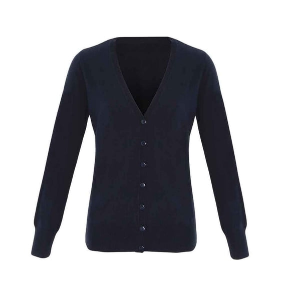 Premier Womens Essential Acrylic V Neck Cardigan