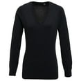 thumbnail image 1 of Premier Womens Knitted Cotton Acrylic V Neck Sweatshirt, 1 of 4