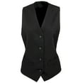thumbnail image 1 of Premier Womens Lined Polyester Waistcoat / Bar Wear / Catering (Pack of 2), 1 of 4