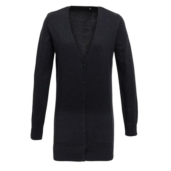 Premier Womens Longline V Neck Cardigan