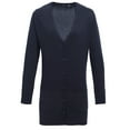 thumbnail image 1 of Premier Womens Longline V Neck Knitted Cardigan, 1 of 4