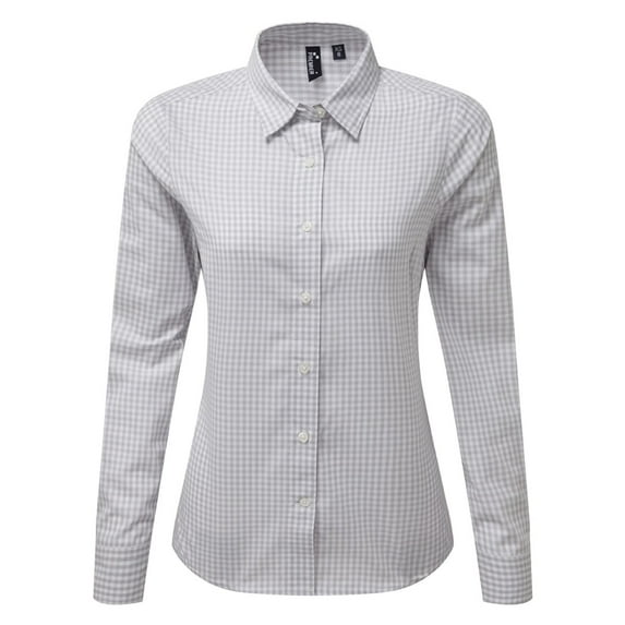 Premier Womens Maxton Check Long Sleeve Shirt
