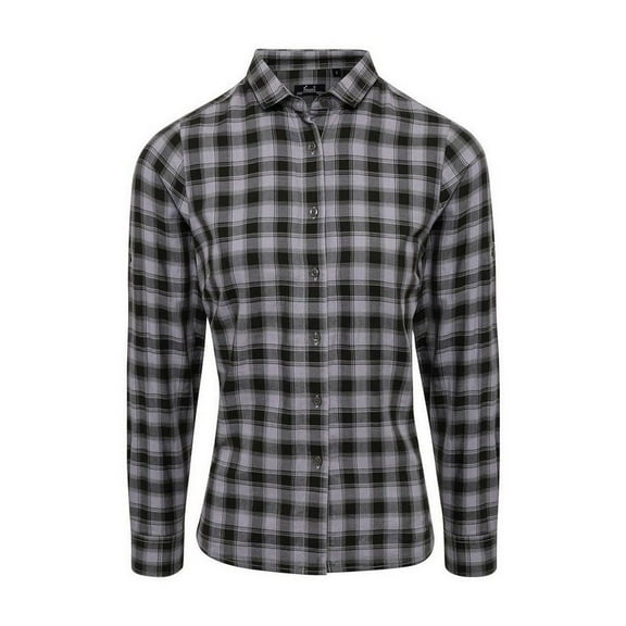 Premier Womens Mulligan Checked Long-Sleeved Shirt