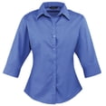 thumbnail image 1 of Premier Womens Poplin 3/4 Sleeve Blouse, 1 of 4