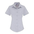 thumbnail image 1 of Premier Womens Stretch Fit Poplin Short Sleeve Blouse, 1 of 4