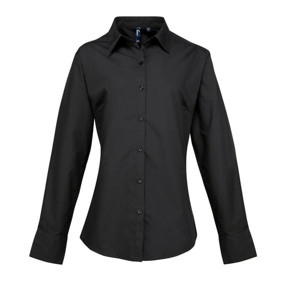 Premier Womens Supreme Heavy Poplin Long Sleeve Work Shirt
