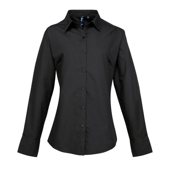 Premier Womens Supreme Heavy Poplin Long Sleeve Work Shirt