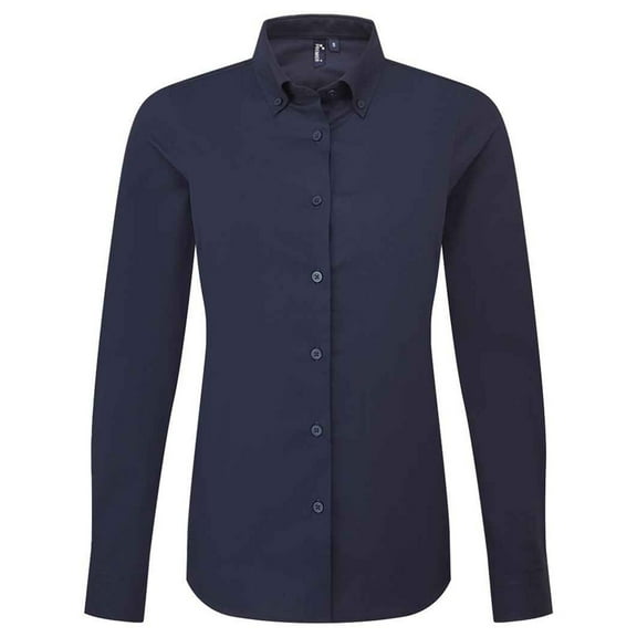 Premier Womens Supreme Oxford Long-Sleeved Formal Shirt