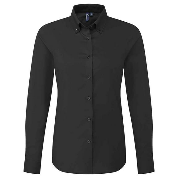 Premier Womens Supreme Oxford Long-Sleeved Formal Shirt