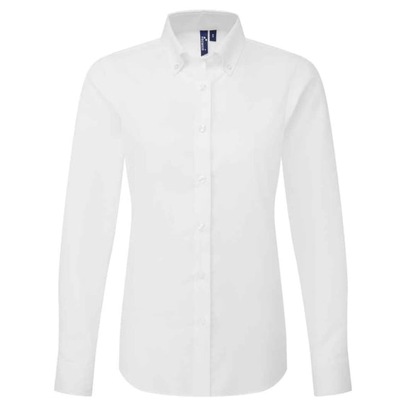 Premier Womens Supreme Oxford Long-Sleeved Formal Shirt