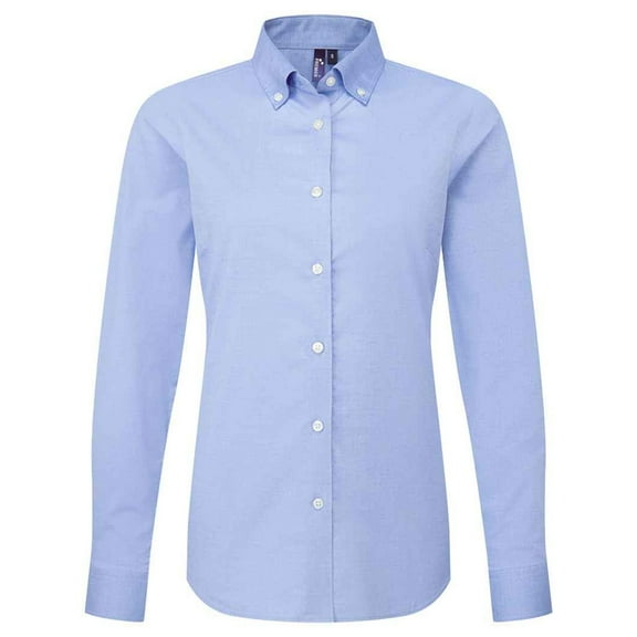 Premier Womens Supreme Oxford Long-Sleeved Formal Shirt