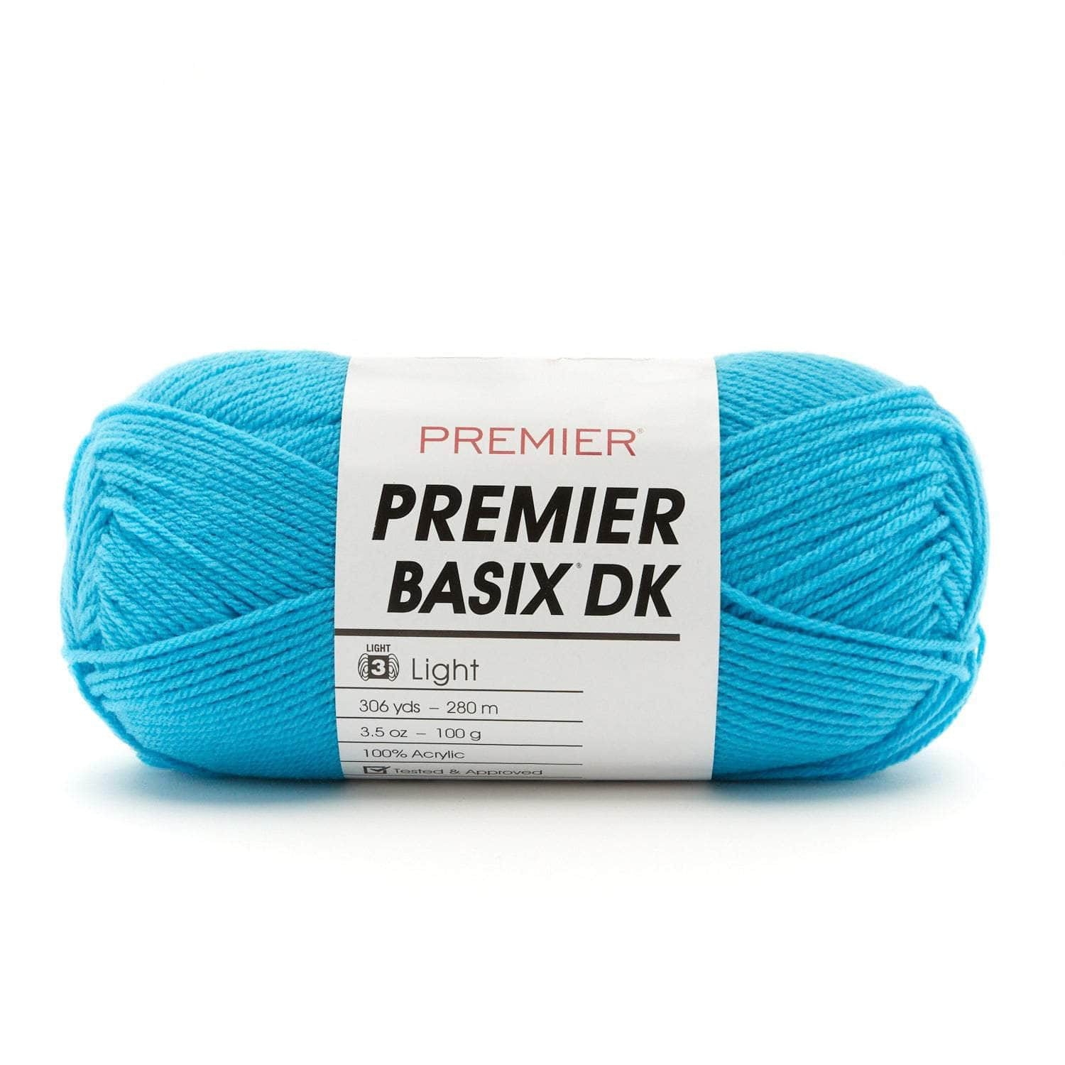 Premier Yarn Basix DK Yarn Bright Aqua, 306 yards