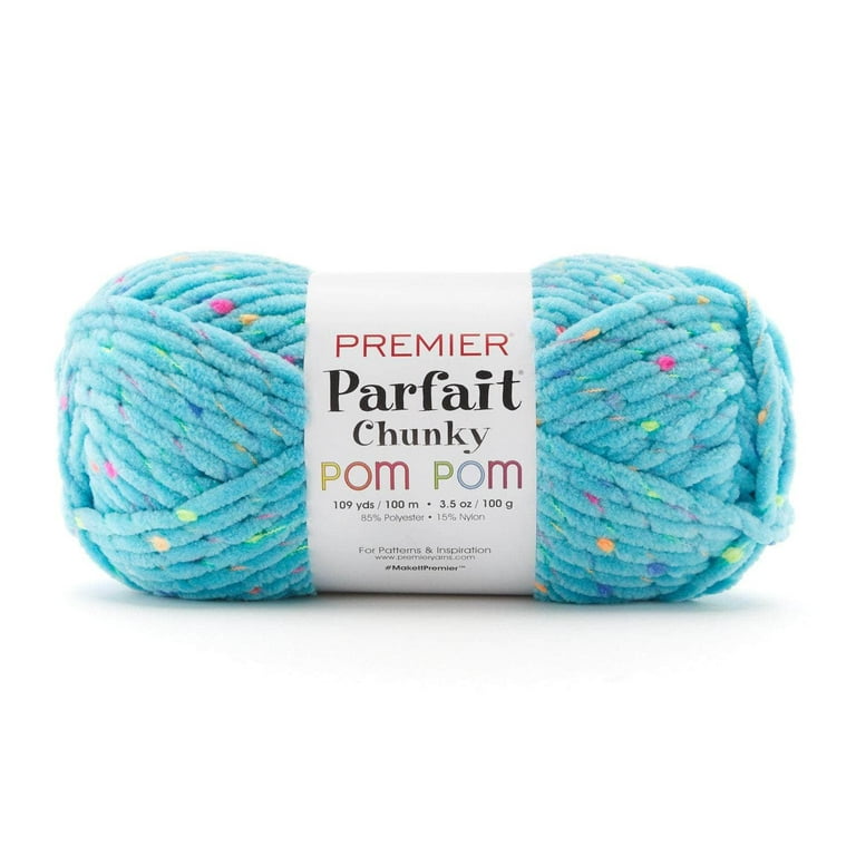 Premier Yarn Parfait Chunky Pom Pom Yarn - Disco Ball, 109 yds