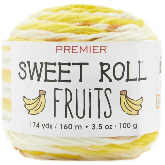 Premier Yarn Sweet Roll Fruits Yarn - Banana