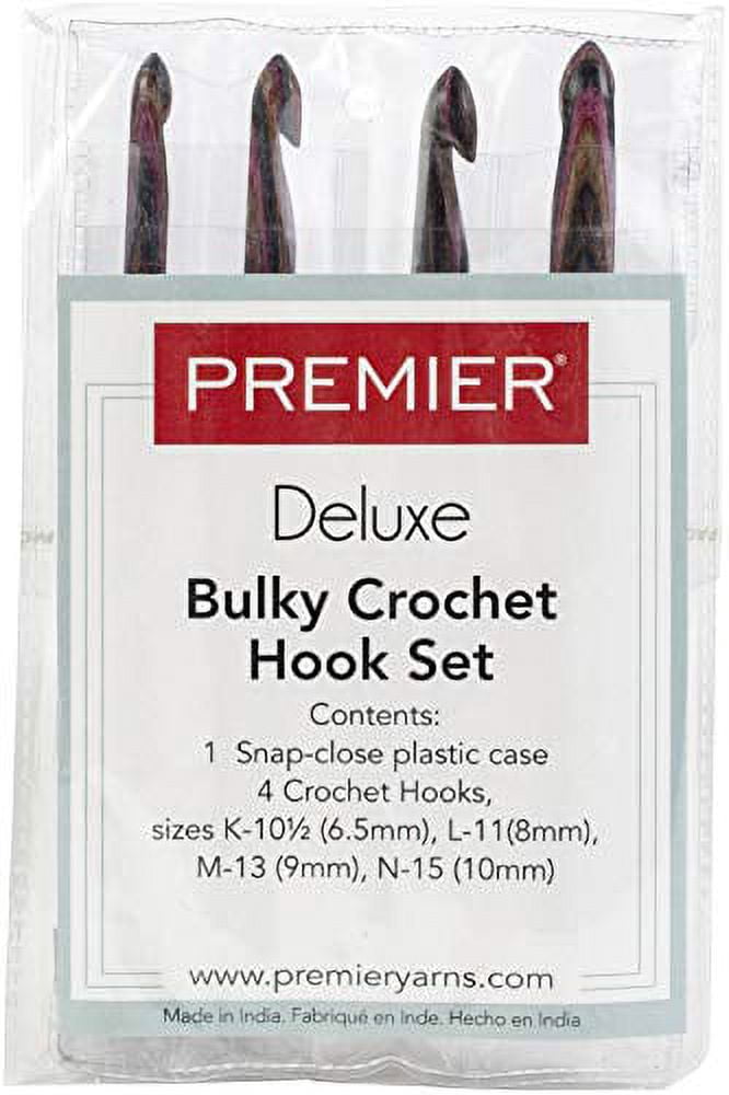 Premier Yarns 105202 Crochet Hook Bulky Set, Multicolor