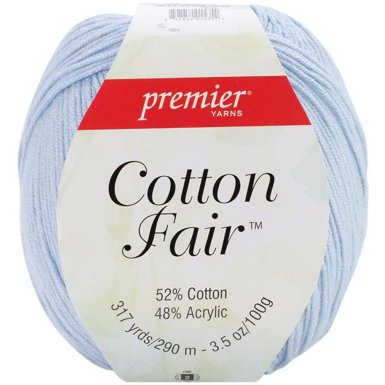 Premier Yarns 273 Baby Blue Cotton Fair Solid Yarn