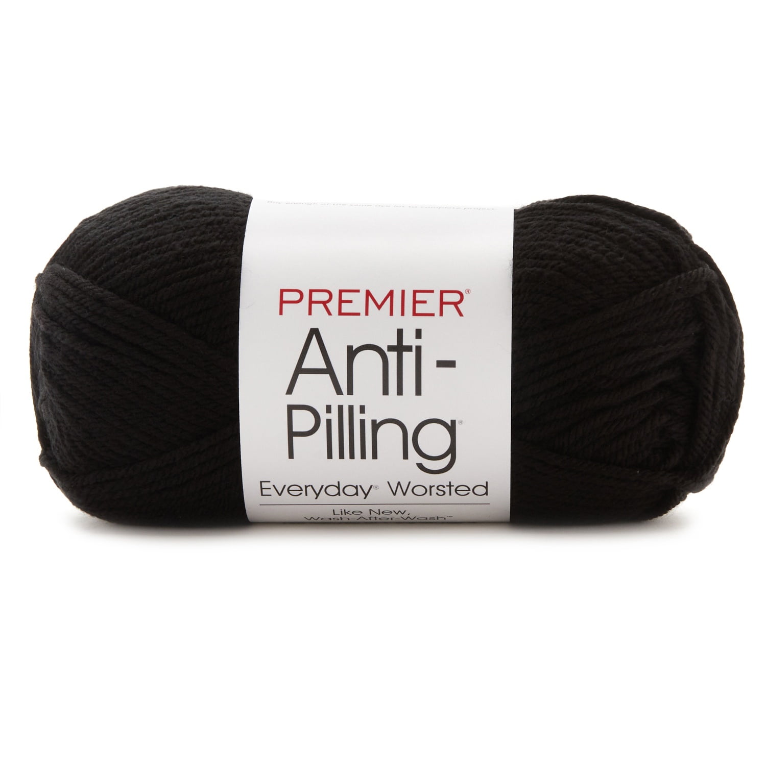 Premier Yarns Anti-Pilling Everyday Worsted Solid Yarn-Black 