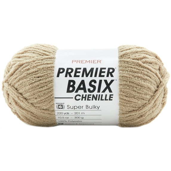 Premier Yarns Basix Chenille Yarn-Sand