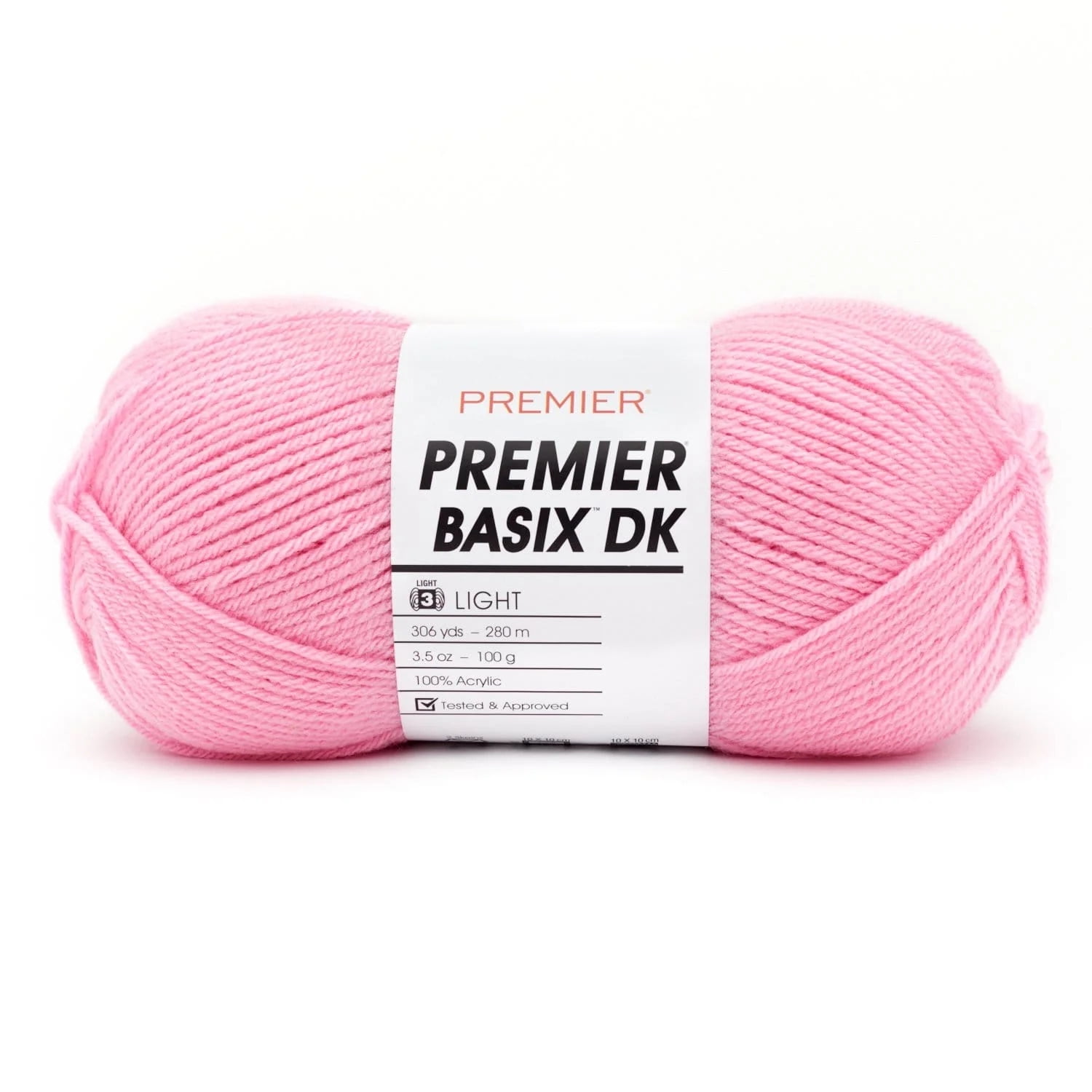 Premier Yarns Basix DK Yarn-Ballet Pink 