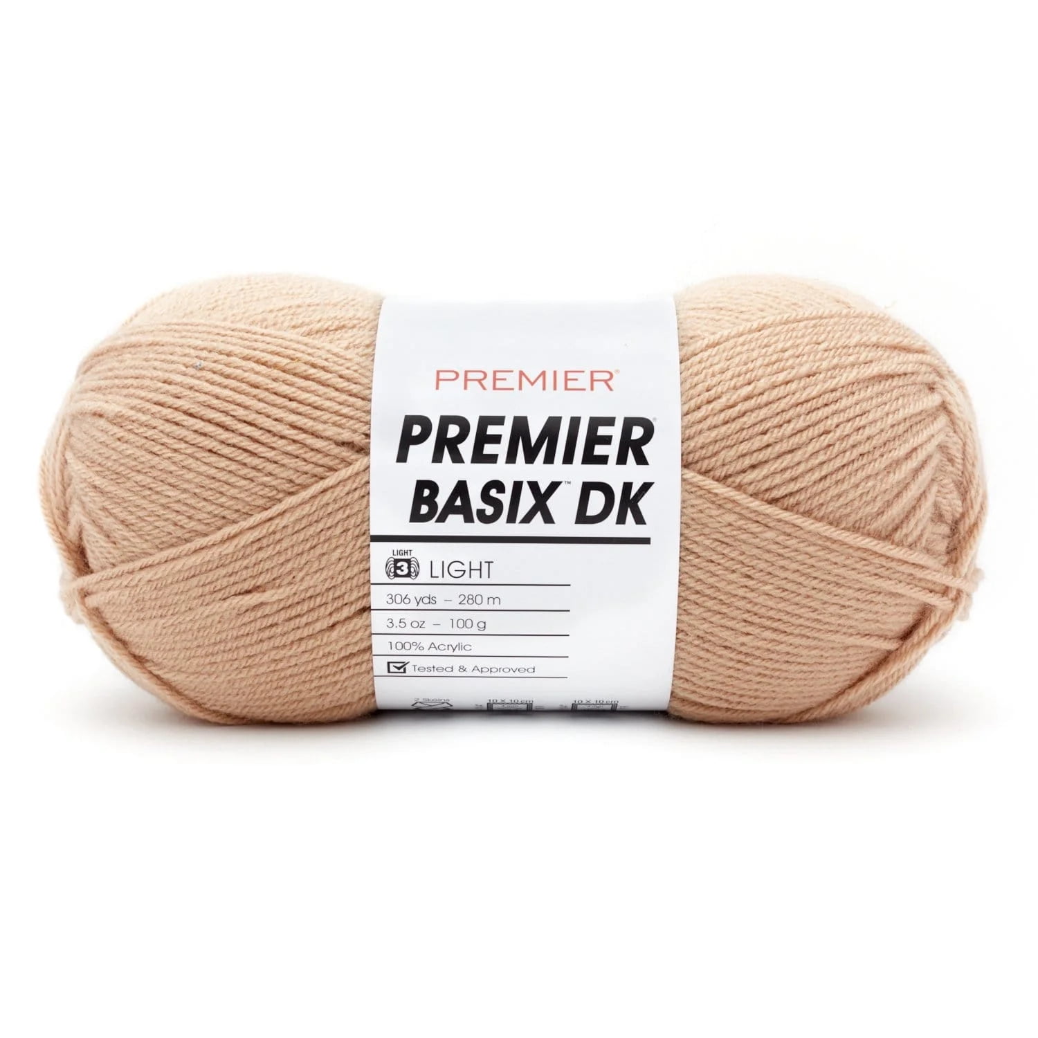Premier Yarns Basix DK Yarn-Light Brown 