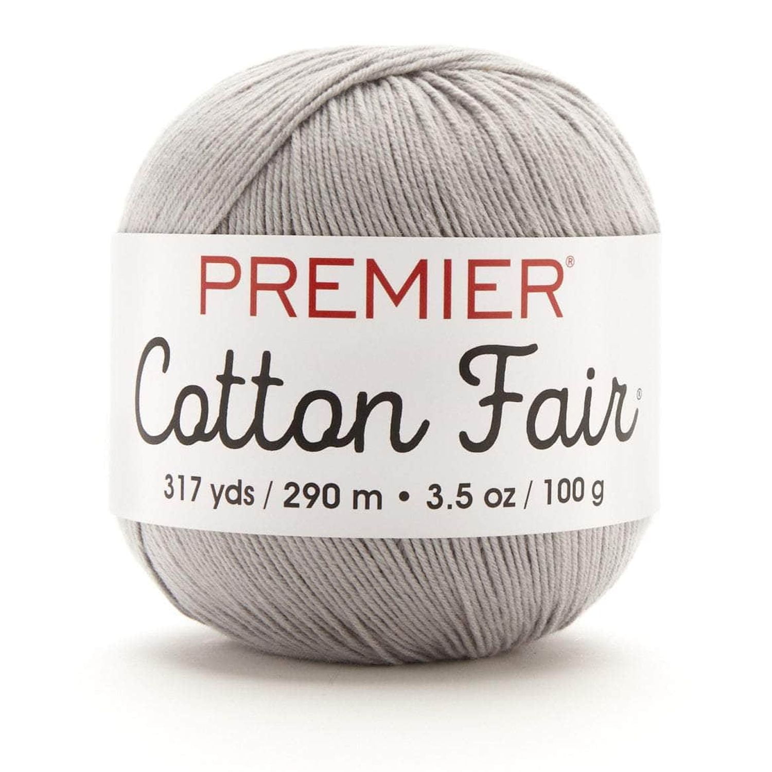 Silver Serenity 4'' Cotton-Acrylic Blend Yarn for All-Season Knitting