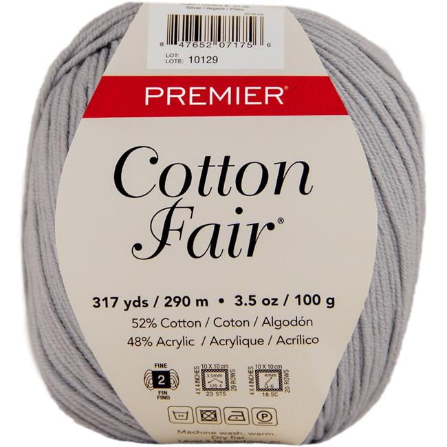 Premier Yarns Cotton Fair Solid Yarn-Silver, 1 count - Fry's Food Stores
