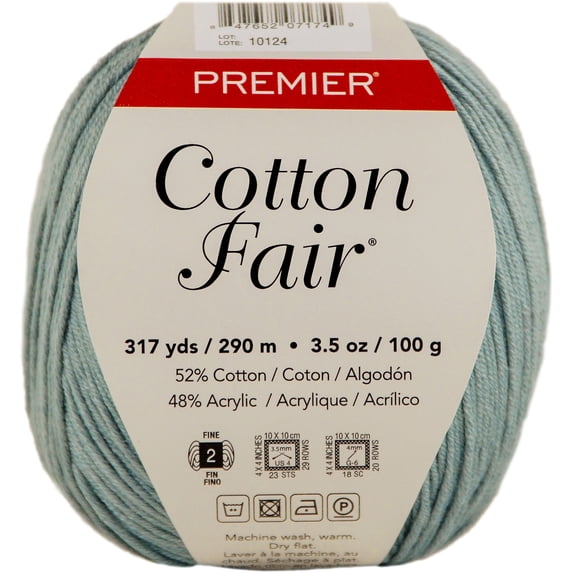 Premier Yarns Cotton Fair Solid Yarn-Succulent, Multipack Of 3