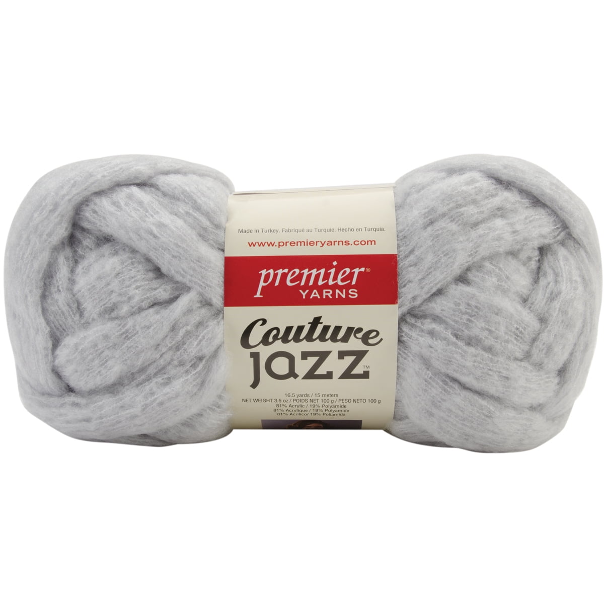 Premier Yarns Couture Jazz Yarn Mist 3.5oz 16.5yds 7 Jumbo Weight Acrylic Nylon Blend
