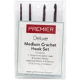thumbnail image 1 of Premier Yarns Crochet Hook Medium Set 4/Pkg-Hook Sizes: G6, H8, I9, J10, 1 of 3